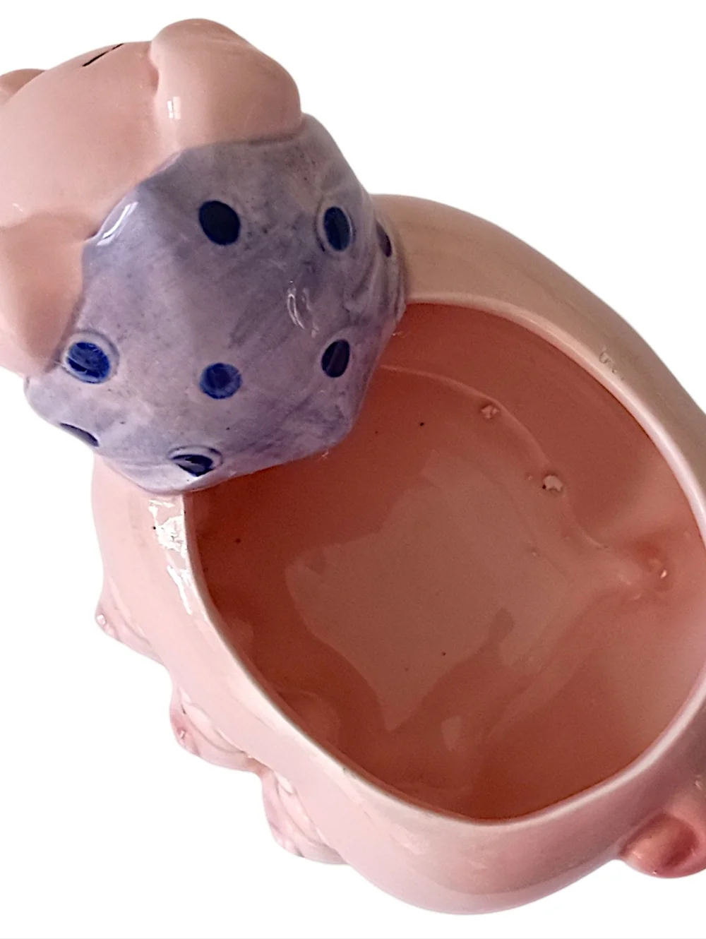 Vintage Lefton Anthropomorphic Pig Planter Ceramic Piglets Air‎ Plant Succulents